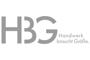 Logo HBG-Gruppe - ein Zusammenschluss führender SHK-Fachgroßhändler für den Bereich Haustechnik in Deutschland.